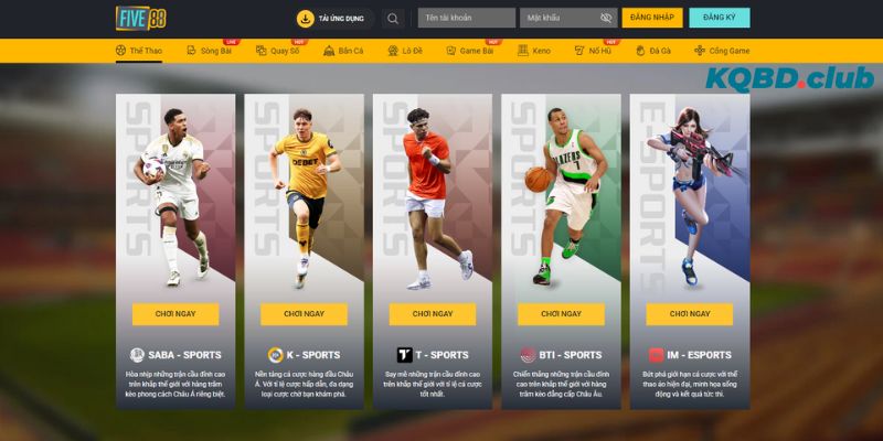 FIVE88 nổi tiếng trên thị trường cá cược trực tuyến khu vực Châu Á