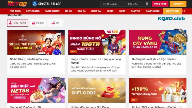 Khuyến mãi NET88 Khuyến mãi NET88